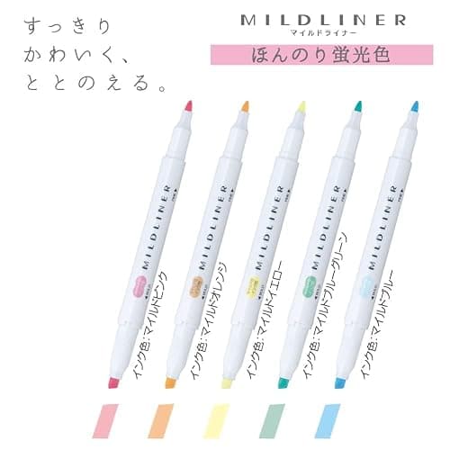 Zebra Mildliner Marker 5C-N Set thumbnail 6