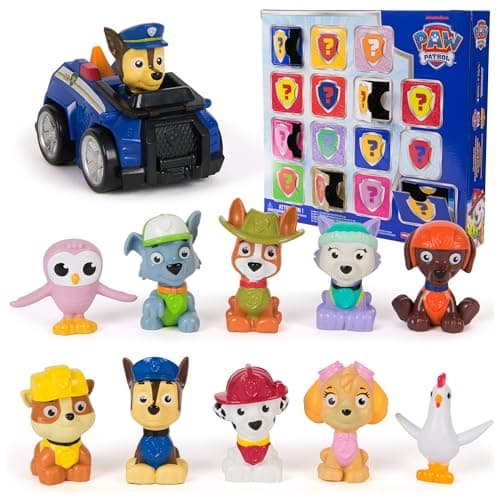 Paw Patrol Rewards Box Gift Pack, 8 Mini Figures, 2 Animal Figures, 4 Sticker Sheets & 1 Pup Squad Racer, Kids Toys for Boys & Girls Ages 3 and Up - Image 1