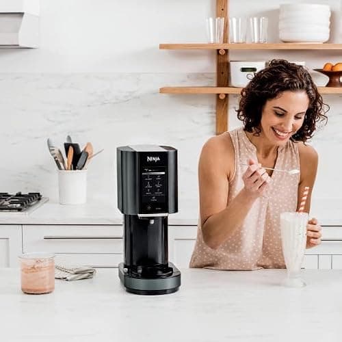Ninja CREAMi Ice Cream, Sorbet, Milkshake Maker + 3 CREAMi Pints, Black thumbnail 5