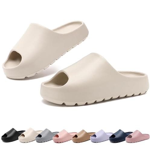 Yueerlu Cloud Slides for Women & Men, Anti-Slip EVA Summer slippers | Recovery Slides | Arch Support | Open Toe | Quick-Dry | Indoor/Outdoor | Shower/Garden/Pool | Gift for Family - Image 1