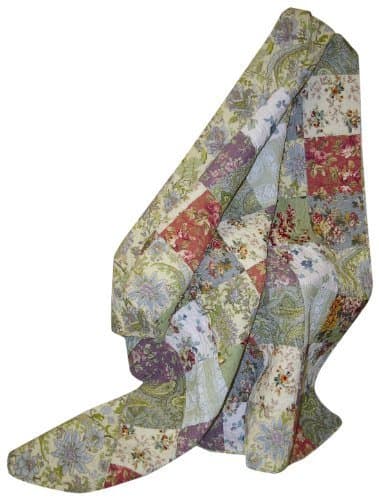 Greenland Home Blooming Prairie Quilted Patchwork Throw thumbnail 5