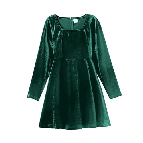 Mommy and Me Christmas Dresses Plaid Velvet Dress Xmas Holiday Party Mom Daughter Matching Outfits Photoshoot thumbnail 5