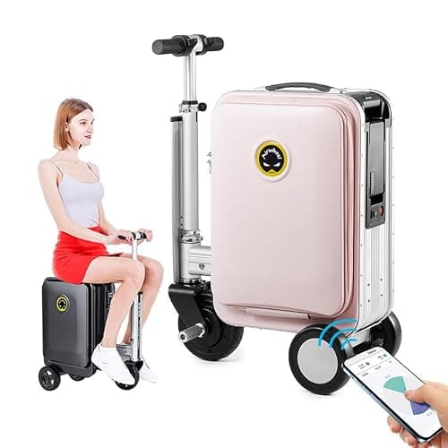 Airwheel SE3S Smart Rideable Suitcase Electric Luggage Scooter For Travel (pink) thumbnail 6