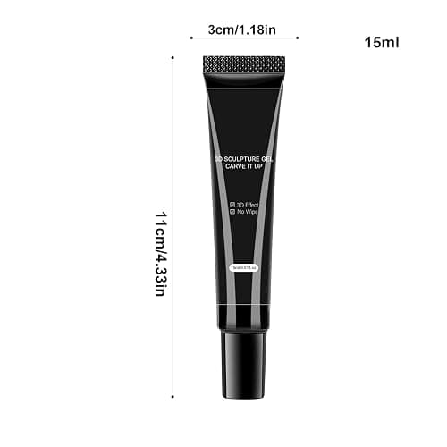 3D Nail Sculpting Gel, 15ML Solid Rhinestone Glue Nails Art, Non Stick False Nails Extension Gels for Carving Patterns, UV LED Builder Blooming Gels Nail Polish Super Adhesive, for Girls & Women thumbnail 2