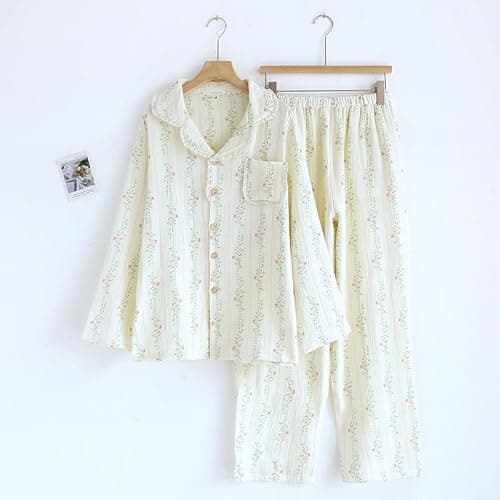 Vhitler Linen Set Coquette Womens Pajamas Set Summer Lounge Sets for Women Old Money Aesthetic thumbnail 3