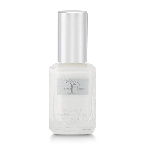 Karma Organic Natural Nail Polish-Non-Toxic Nail Art, Vegan and Cruelty-Free Nail Paint (French White) - Image 1