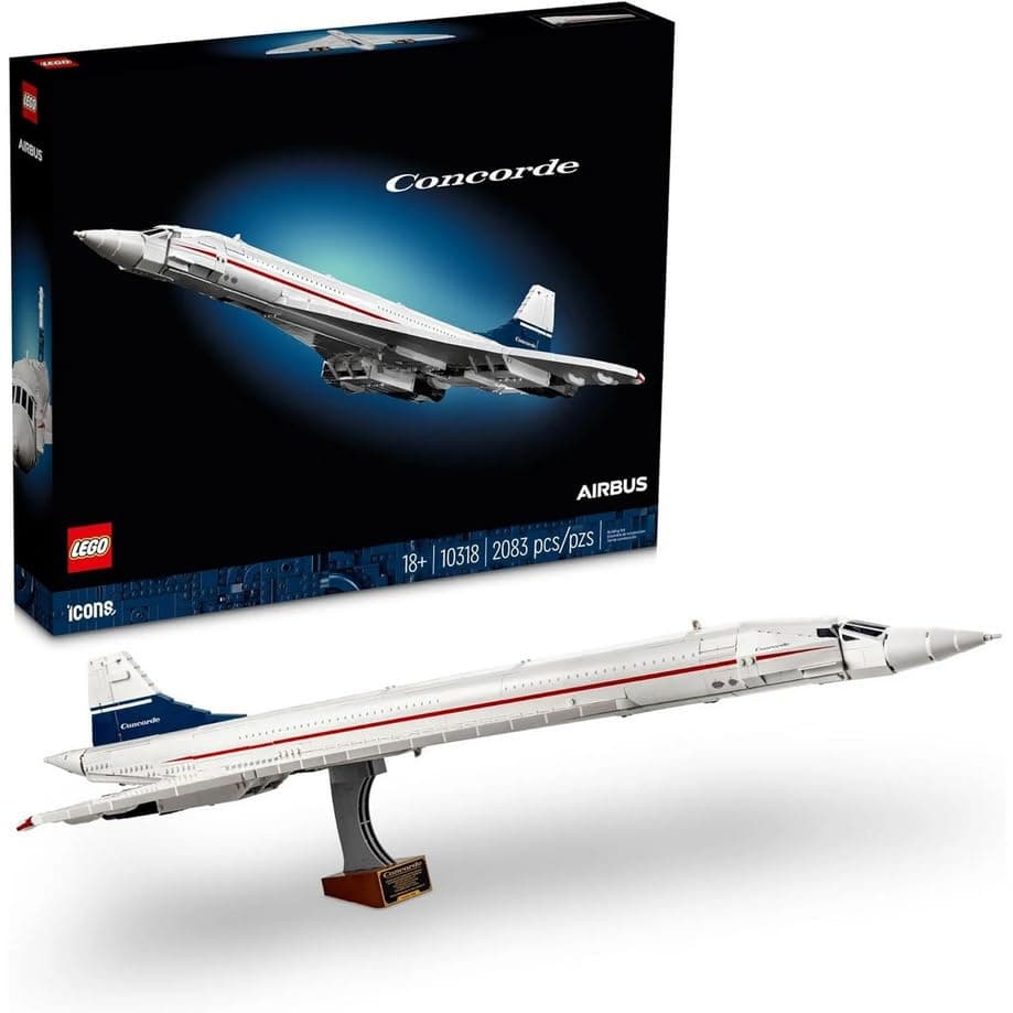 LEGO Icons: Concorde Aircraft - 2083 Pieces Building Kit (10318) - Image 1