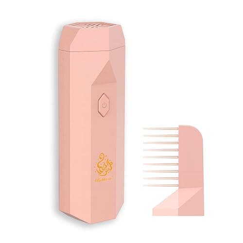 Electric Incense Burner,Portable USB Rechargeable Arabic Incense Diffuser,Handheld Muslim Ramadan Festival Incense Burner，Suitable for Daily Use and Muslim Ramadan. (Pink) - Image 1