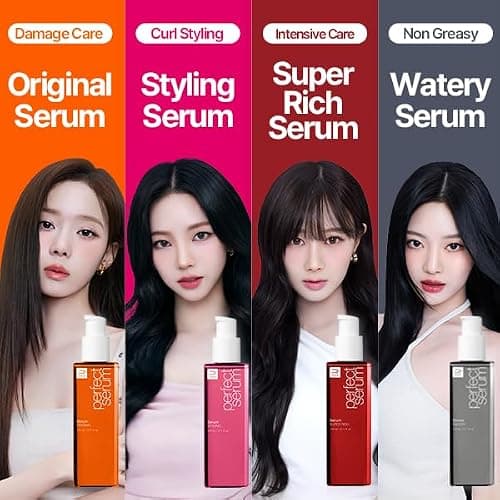 Mise En Scene Perfect Serum Original - Heat Protectant Hair Oil for Frizzy & Dry | Argan Oil | Visibly Smooths & Softens | Add Shine All Hair Types | Damage Repair | Fruity Floral Scent, 3.71 Fl Oz. thumbnail 3