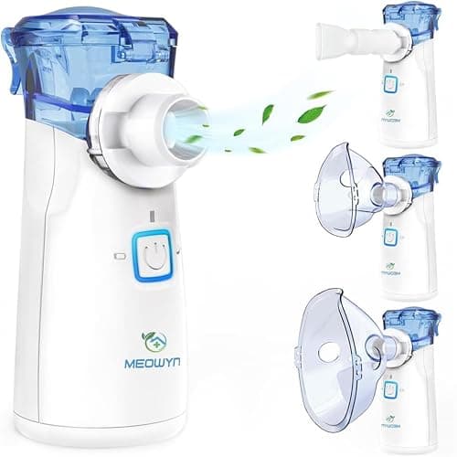 Meowyn Nebulizer Machine for Adults & Kids, USB-C Rechargeable Nebulizer with Portable Design, Easy to Use & Clean, Silent, Efficient Atomization for Home and Travel Use - Image 1