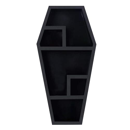 Siopob Large Coffin Shelf | Gothic Floating Coffin Shelves,Creative Bookshelf Floating Shelves, Gothic Furniture, Spooky - Decor for -Halloween - Image 1