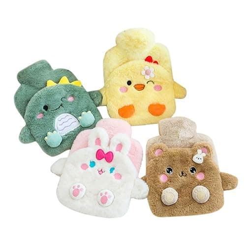 Peluche Bouillotte Dinosaure, Bouillottes Mignonne Bouillotte eau Chaude Enfant Petite Bouillotte par Temps Froid Bon Cadeau pour La Famille Amie, 500ml thumbnail 8