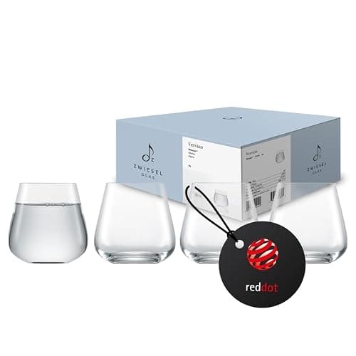 Zwiesel Glas Wasserglas Vervino (4-er Set), vielseitige Trinkgläser mit Moussierpunkt, spülmaschinenfeste Tritan-Kristallgläser, Made in Germany (Art.-Nr. 122204) - Image 1