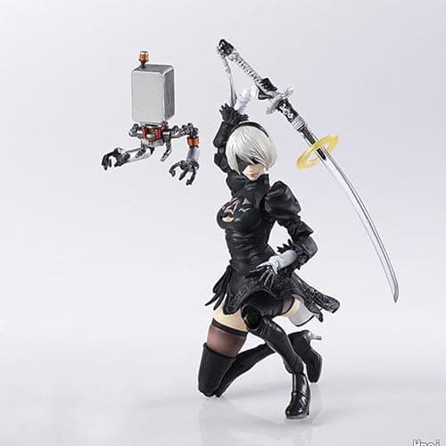 MABAIUDE 2B Action Figure 2B Statue - 5.9" Anime Figurine No.2 Type B 2Byorha Figure Joint Movable Head Changeable with Replaceable Accessories - PVC Handmade Collectible Gifts thumbnail 9
