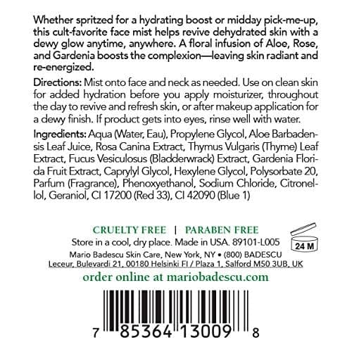 Mario Badescu Facial Spray with Aloe, Herbs and Rose Water for All Skin Types, Face Mist that Hydrates, Rejuvenates & Clarifies thumbnail 11