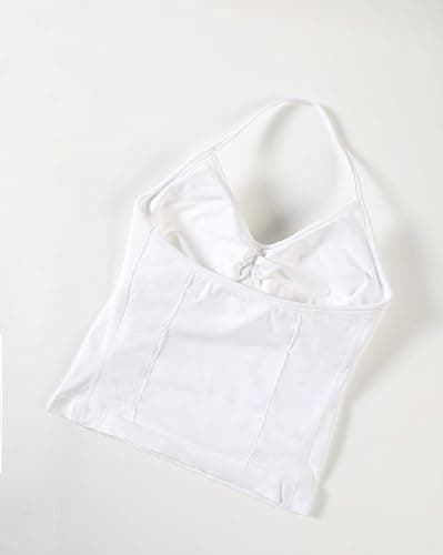 AUROLA Influence Longline Strappy Workout Halter Tops for Women,Removable Cups Padded Bras Impact Gym Yoga Sleeveless Top thumbnail 4