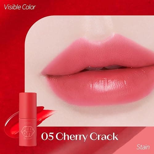 ETUDE Dear Darling Peel Off Lip Stain (Cherry Crack) – Teen girl gifts, Hydrating Hydrogel Tint, Fruity scent, Long Lasting & Waterproof, High Pigment, Easy Peel Off, All‑Day Color Lip Tattoo thumbnail 2