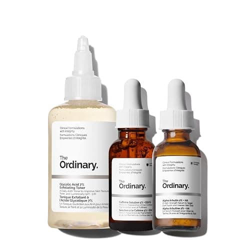 The Ordinary The Bright Set, 3-Step Regimen for Radiant, Even Skin Tone with Glycolic Acid 7% Exfoliating Toner, Alpha Arbutin 2% + HA, and Caffeine Solution 5% + EGCG | Skin Care Set thumbnail 2