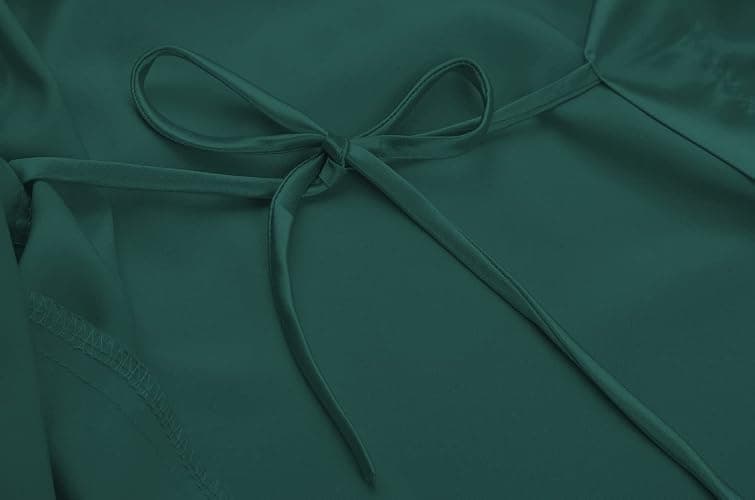 VOGUEMAX Women's Short Kimono Robe Silky Satin Bathrobe Bride Bridesmaids Getting Ready Sleepwear Soft Nightgown thumbnail 5