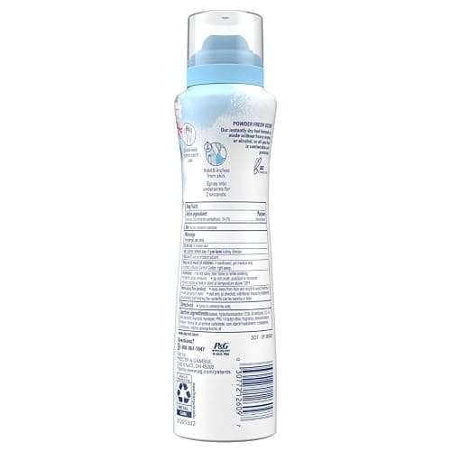 Secret Dry Spray Antiperspirant Deodorant for Women, 48hr Weightless Sweat & Odor Protection, Gentle on Skin, Powder Fresh Scent, 4.1 oz (Pack of 3) thumbnail 12