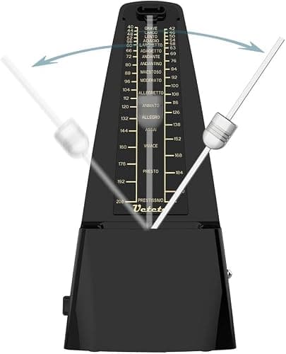 Ueteto Mechanical Metronome Black/Loud Sound Piano Drum Violin Guitar thumbnail 3