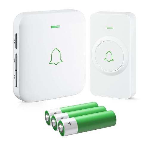 AVANTEK Wireless Door Bell, WA-11 Waterproof Battery Operated Doorbell Chime Operating at 1000 Feet, Portable Door Chime kit with 52 Melodies, 5 Volume Levels, and CD Quality Sound - Image 1