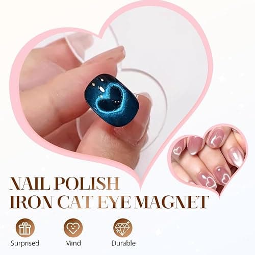 Magnet Set for Cat Eye Gel Polish, 2026 New Cat Eye Magnet Set, Multi-Function Magnets for Cateye Nail Design, Portable Nail Art Tool for DIY, Nails Art Magnets for Beginners (7 PCS Magnet Set) thumbnail 7