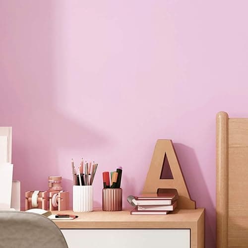 197"x17.7" Pink Wallpaper Solid Color Peel and Stick Wallpaper Pink Contact Paper Self-Adhesive Removable Wall Paper for Wall Covering Cabinet Countertop Vinyl Roll thumbnail 9