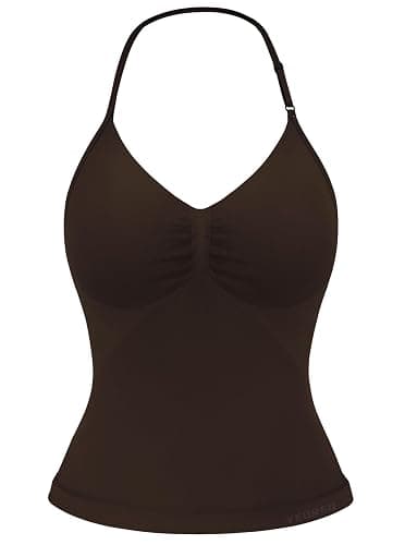 YEOREO SoftHue Impact Longline Strappy Top Women's Halter Workout Tank Tops Backless Gym Longline with Adjustable Strap - Image 1