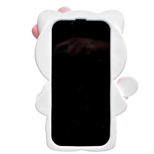MONEHOYSY Cartoon Case for iPhone 15 Plus 6.7", Fashion Cute 3D Cute Kitty Kawaii Soft Silicone Animal Protective Gel Shockproof Gel Back Cover for Kids Women Girls Boys (Hot Pink) thumbnail 3