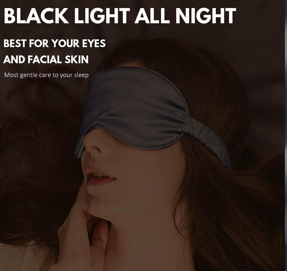 Eye Mask,100% Mulberry High-end Pure Silk Sleep Mask with Gift Box, H HOME-MART Luxuriously Padded Silk Eye Sleeping Mask Silk Eye Mask Comfortable Soft Silk Sleep Masks for Men Women Traveling - Pink thumbnail 6
