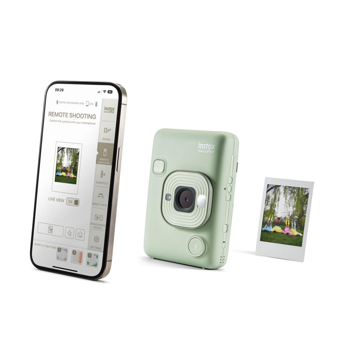 INSTAX Mini LiPlay Camera Matcha Green (2024 Model) thumbnail 6