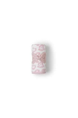 Barefoot Dreams® CozyChic® Barefoot in The Wild Baby Blanket, Dusty Rose-Cream, One Size thumbnail 3