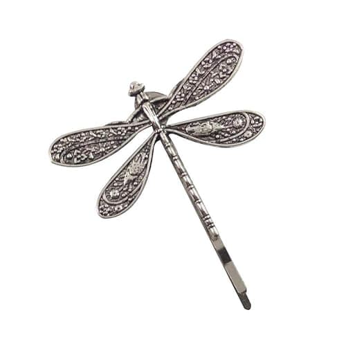 Dragonfly Hair Clip,Antique Headwear Wedding Retro Styling Hair Clip,Bridal Headdress, Color Head Wear Styling Hair Accessories for Girls Women Bobby Pins Hairpins French (1) thumbnail 3