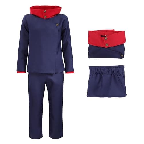 DAZCOS Anime Men Adults Cosplay Costume Campus Uniform Hooded Coat Pants Outfits Full Set for Halloween Christmas Partys thumbnail 7