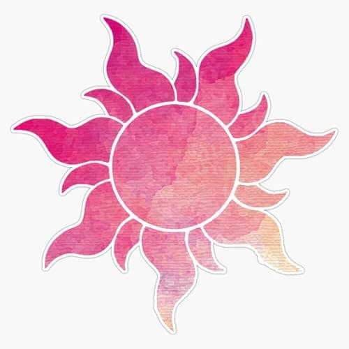 Pink Gradient Flower Vinyl Waterproof Sticker Decal Car Laptop Wall Window Bumper Sticker 5" - Image 1