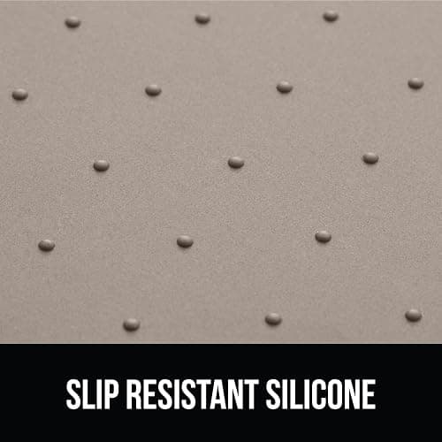 GORILLA GRIP Silicone Pet Feeding Mat, Waterproof, 23x15, Easy Clean in Dishwasher, Raised Edges to Prevent Spills, Dogs and Cats Placement Tray to Stop Food and Water Bowl Messes on Floor, Beige thumbnail 4