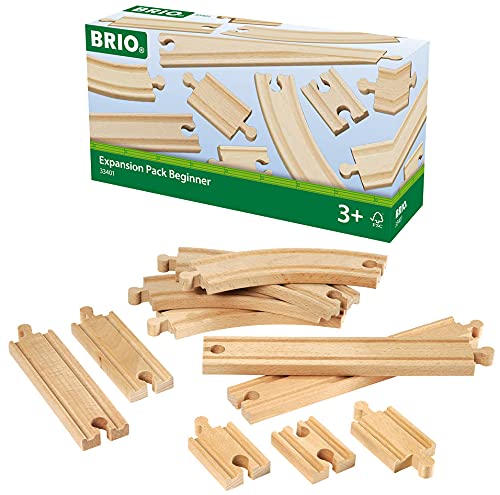BRIO World Expansion Pack - Beginner Wooden Train Track for Kids Age 3 Years Up - Compatible with all BRIO Railway Sets & Accessories thumbnail 2