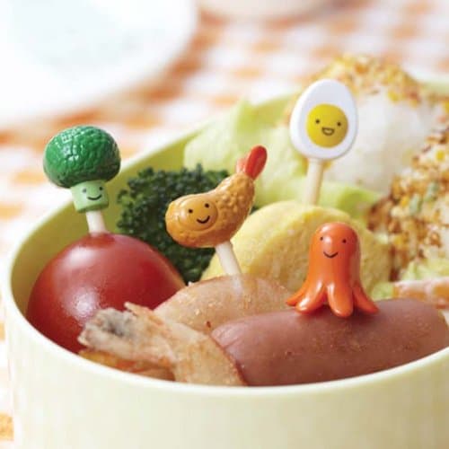 CuteZCute Bento 3D Food Pick, 8-Piece, Broccoli, Octopus, Fried Shrimp, Egg thumbnail 2