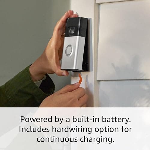 Ring Battery Doorbell with Ring Outdoor Cam Plus, Battery thumbnail 5
