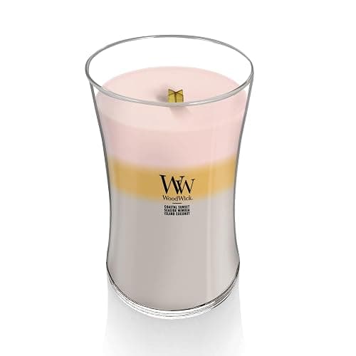 WoodWick Island Getaway Trilogy Gifts for Women and Men, 21.5 oz Large Hourglass Trilogy Candle with Crackling Wick thumbnail 2
