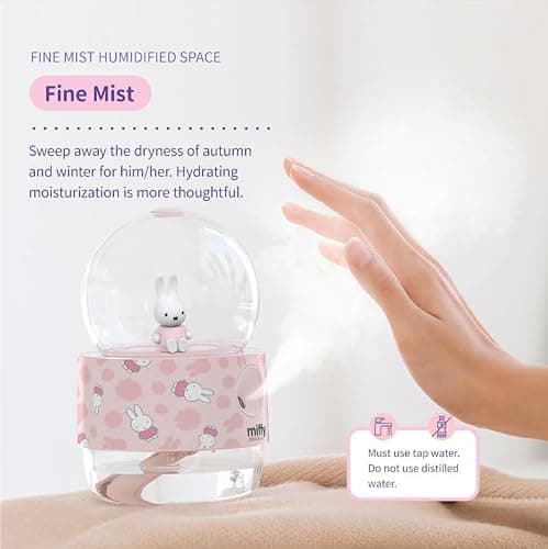 Miffy Crystal Ball Mist Humidifier - Romantic Gift Choice(Pink) thumbnail 6