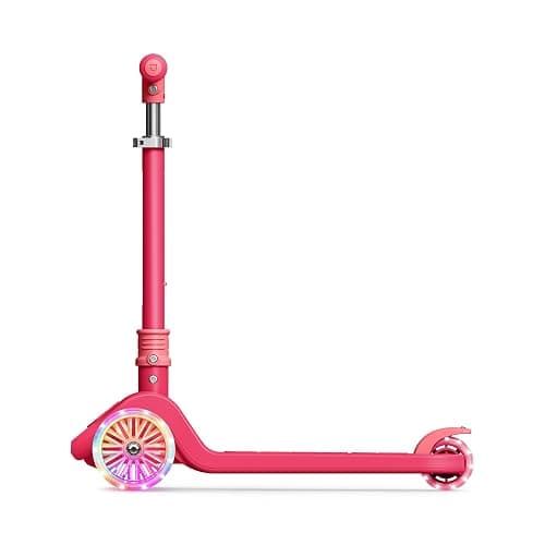 Jetson 3-Wheel Light-Up Kick Scooter, Lights on Stem & Wheels, Height Adjustable Handlebar, Rear Brake, Foldable, Ages 3+ - Image 1