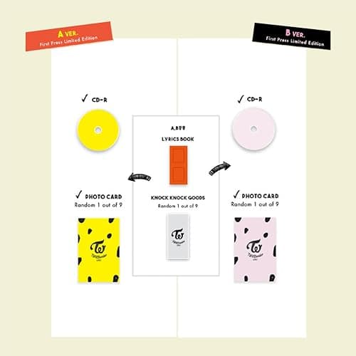 TWICE - Special Album TWICEcoaster : LANE 2 Random Ver. Photo Book R + Sticker + Photo Card + Knock Knock Goods + Gift thumbnail 4