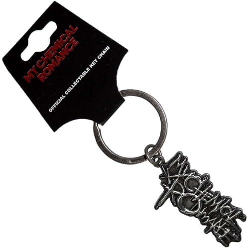 Rock Off officially licensed products My Chemical Romance The Black Parade Logo Metal Key Chain thumbnail 2