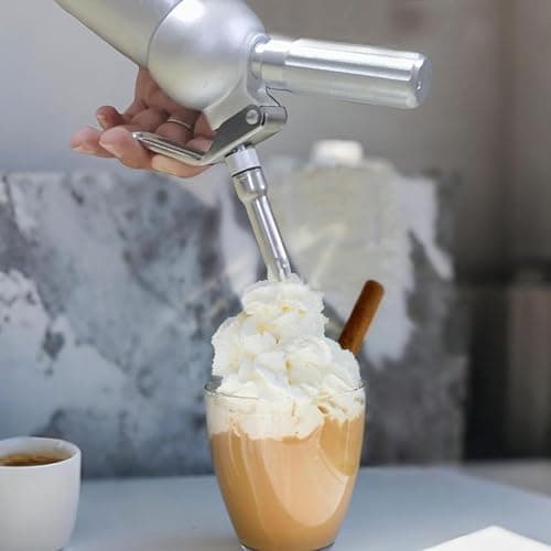 Professional Whipped Cream Dispenser 500ml/1 Pint Homemade Cream Maker with 3 Decorating Nozzles for Cake Cheese Dessert Shop thumbnail 7