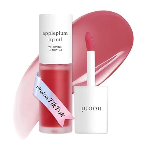 NOONI Korean Lip Oil - Appleplum | Long-Lasting, Moisturizing, Plumping, Revitalizing for Dry Lips, Waterproof, No Peel Off, Korean Tint, Hydrating Lip Stain, Nourishing Crystal Clear, 0.12 FL Oz - Image 1