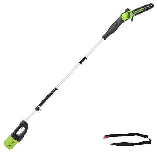 Greenworks 80V 10" Cordless Polesaw (Great For Pruning and Trimming Branches / 75+ Compatible Tools), Tool Only - Image 1