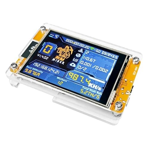 Bitcoin Miner NMMiner ESP-WROOM-32 ESP32 Development Board 2.8 inch Smart Display Lucky Miner Hashrate Module 1010H/s Crypto Solo Lottery Miner thumbnail 4