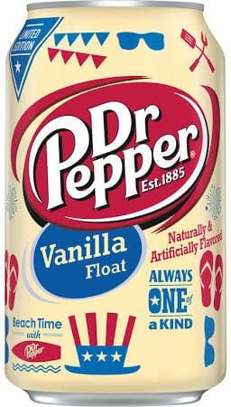 Dr Pepper Vanilla Float 12 Pack/ 12oz Cans Limited Edition - Image 1
